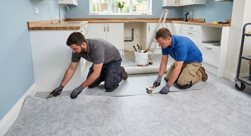 Sheet Linoleum Installation in Cedarburg, WI