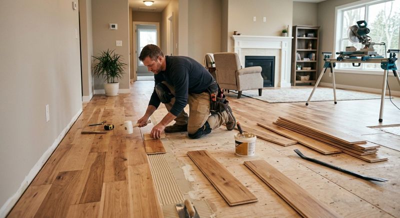 Engineered Wood Installation in Waukesha County, WI