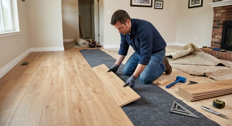 Laminate Floor Remodeling in Waukesha County, WI