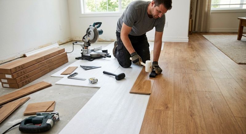 Laminate Floor Replacement in Colgate, WI