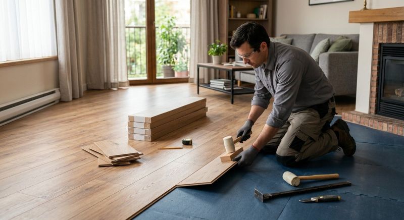Laminate Floor Replacement in Franklin, WI