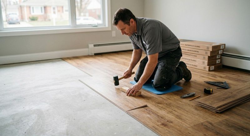 Linoleum Floor Installation in Mukwonago, WI