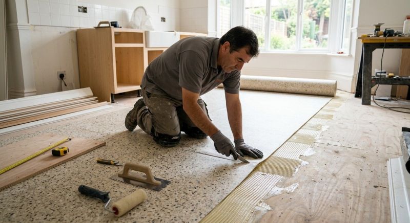 Linoleum Floor Installation in Richfield, WI