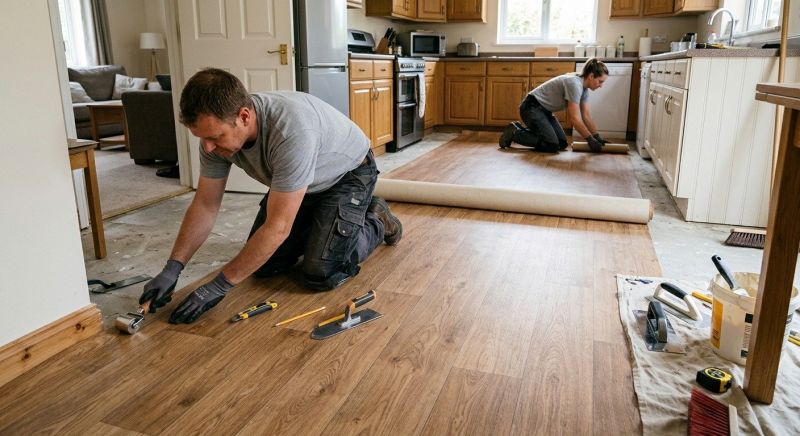Linoleum Flooring Replacement in Waukesha County, WI