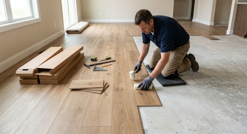 Luxury Vinyl Tile Installation in Ixonia, WI