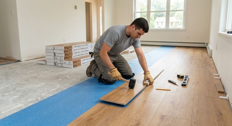 Luxury Vinyl Tile Installation in Union Grove, WI