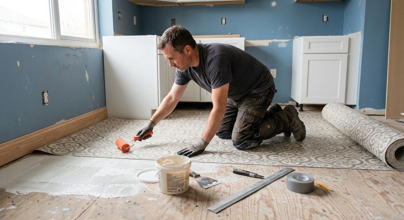 Sheet Flooring Installation in Jackson, WI