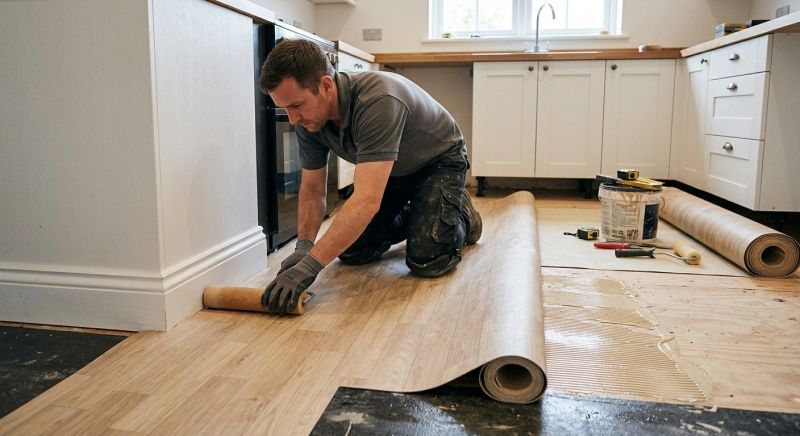 Sheet Linoleum Installation in Sussex, WI