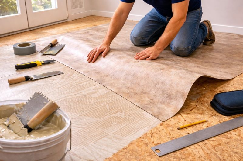 Sheet Vinyl Installation in Hartford, WI