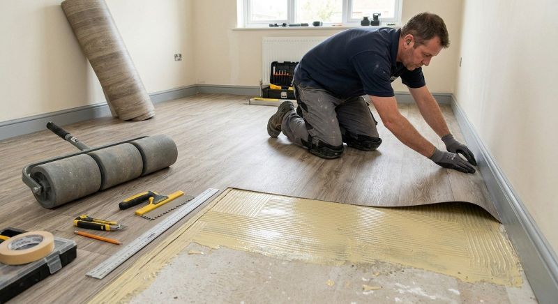 Sheet Vinyl Installation in Hartland, WI
