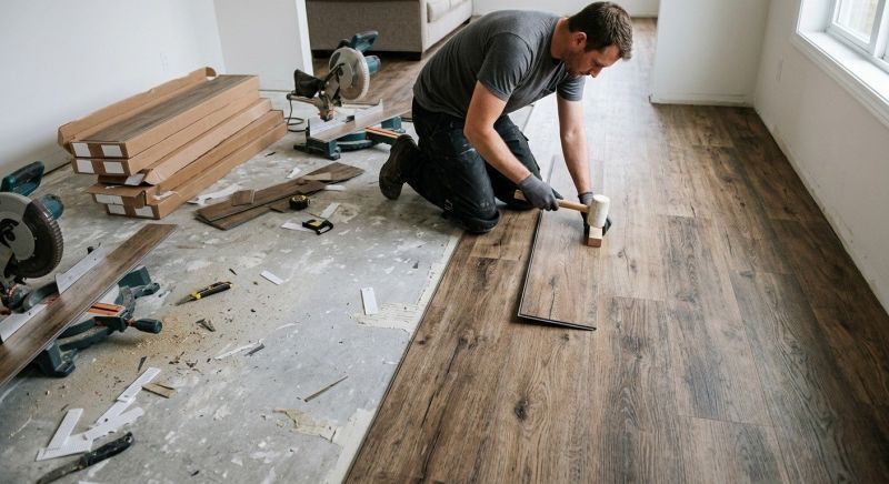 Vinyl Flooring Installation in Kansasville, WI