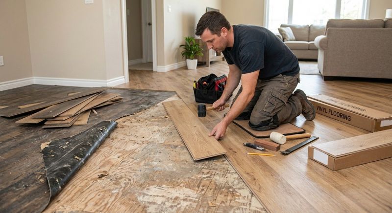 Vinyl Flooring Installation in Milwaukee County, WI