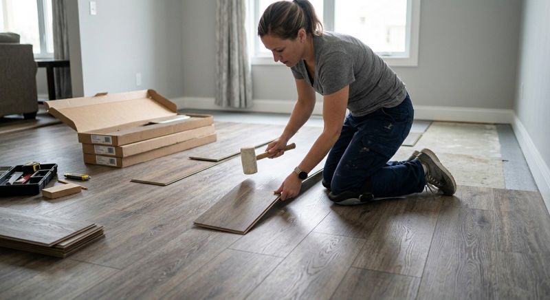 Vinyl Plank Floor Installation in Waukesha County, WI
